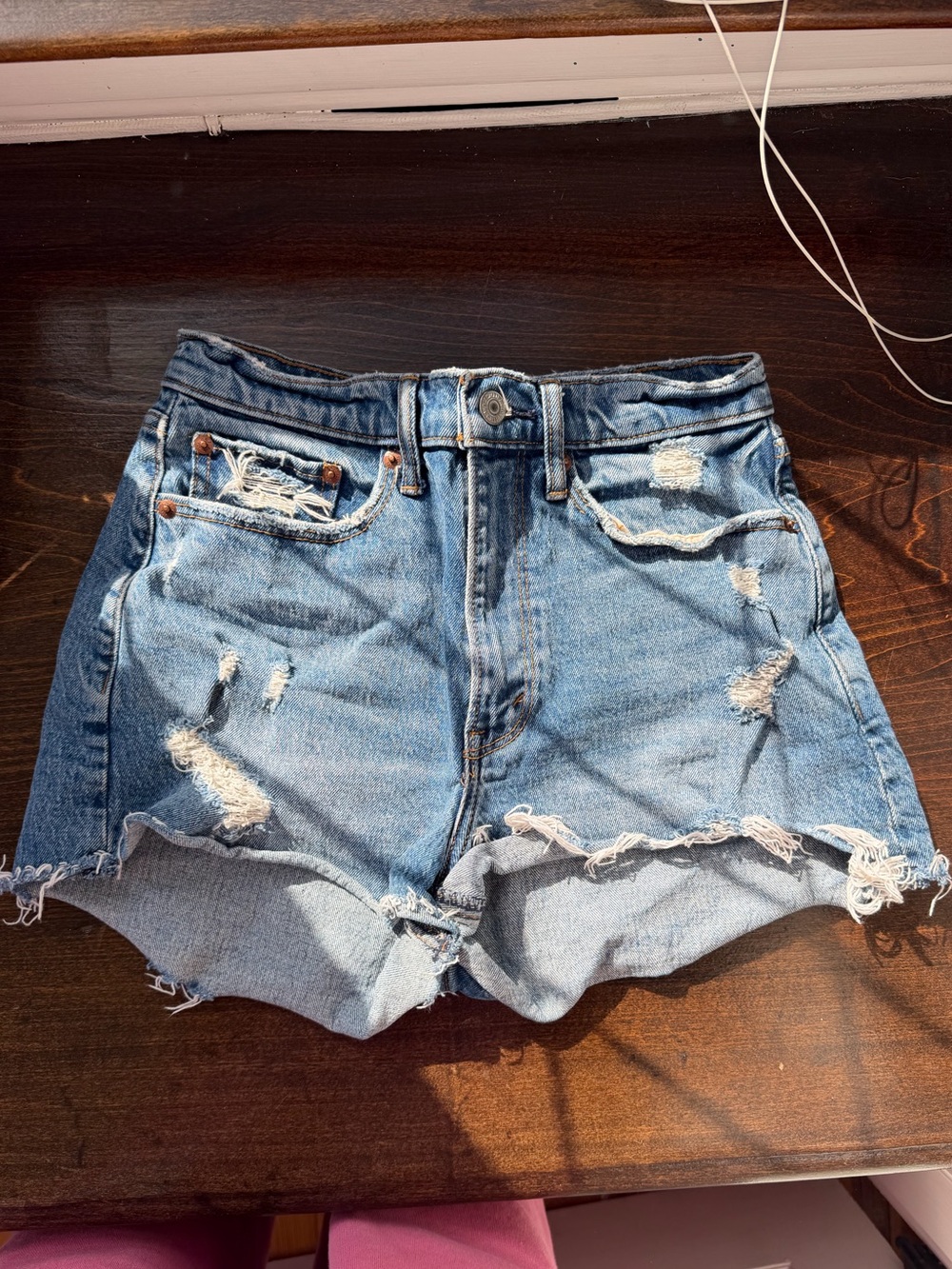 Abercrombie & Fitch Curve Love High Rise Mom Short